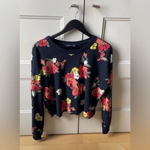 Hooded cotton sweater